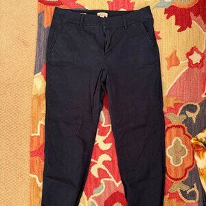 Loft Cropped Chino with Frayed Hem